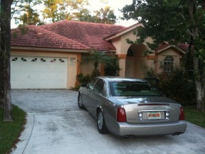 Exterior driveway -- before