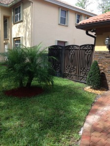Tuscan style fence added