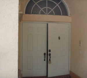 Exterior front door -- before