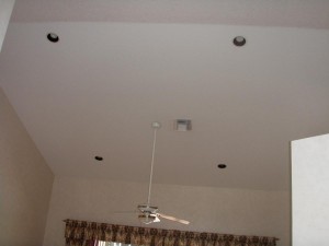 Family room ceiling -- before